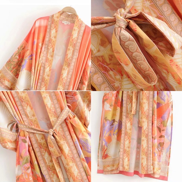 🔥HP Best in Boutiques🔥BOHO Mermaid Kimono - Picture 2 of 16